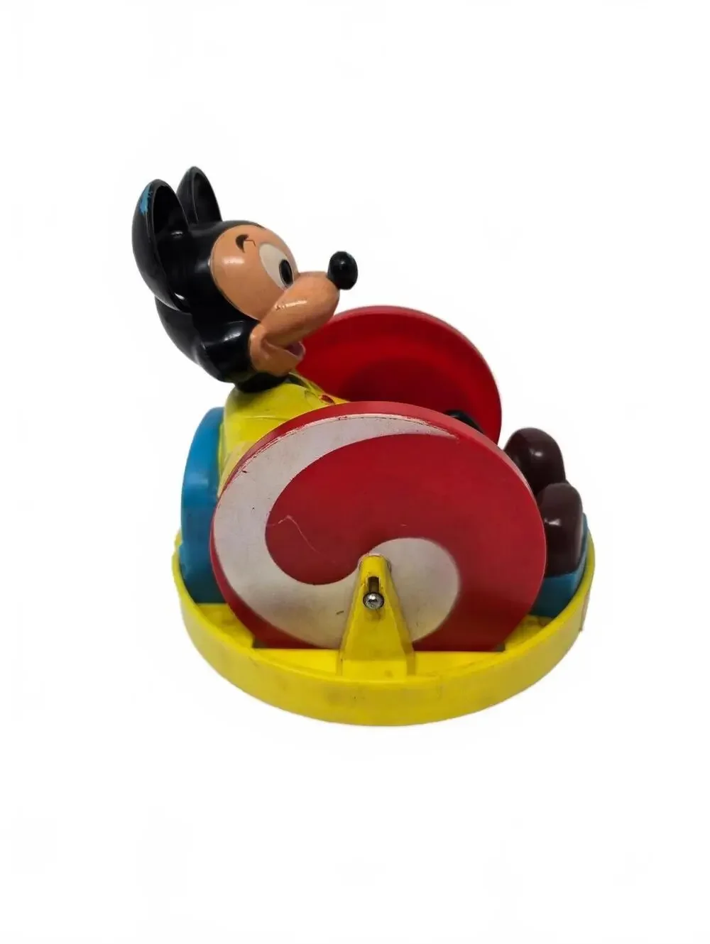 Vintage 1960s Louis Marx & Co Mickey Mouse Krazy Kar Battery- Operated Toy